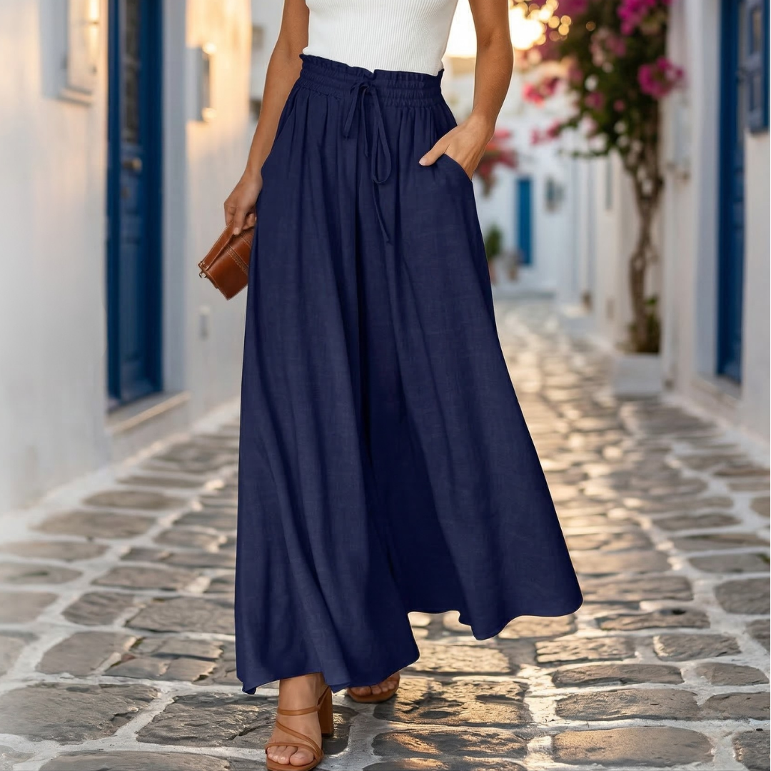 Melissa | Παντελόνι με φαρδιά μπατζάκια χωρίς κόπο
