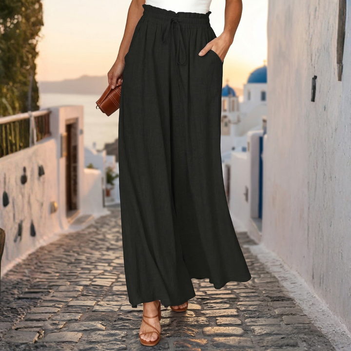 Melissa | Παντελόνι με φαρδιά μπατζάκια χωρίς κόπο