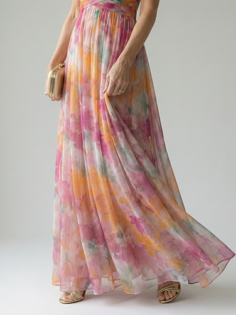 Ισέλ | Μαξι φόρεμα με μαλακή περιτύλιξη