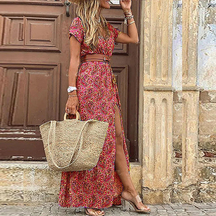 Σιμπέλα | Αέρινο boho μάξι φόρεμα